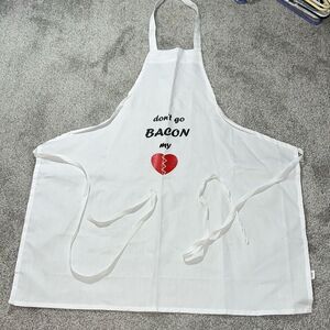 New Chef Apron Cooking Show Don’t go Bacon my ❤️ Heart Kitchen Special Pig Lover